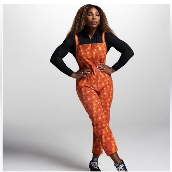 Nike Geometric Orange Tennis Jumpsuit Women’s XS NWT - Picture 12 of 12